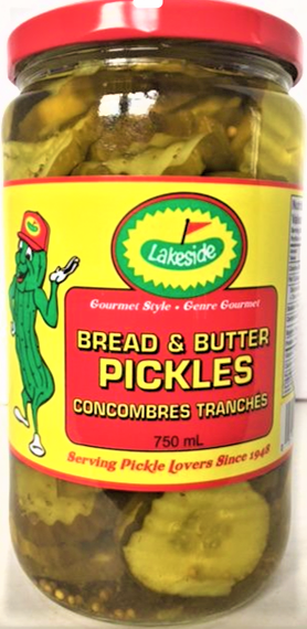 Lakeside Bread & Butter Pickles 12/750 ml
