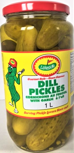 Lakeside Dill Pickles 12/1Lt