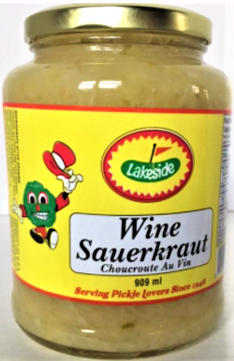 Lakeside Wine Sauerkraut 12/909ml