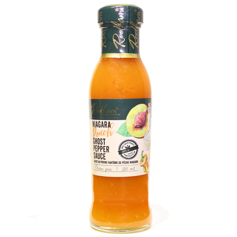 Rootham's Niagara Peach Ghost Pepper Sauce 12/250 ml