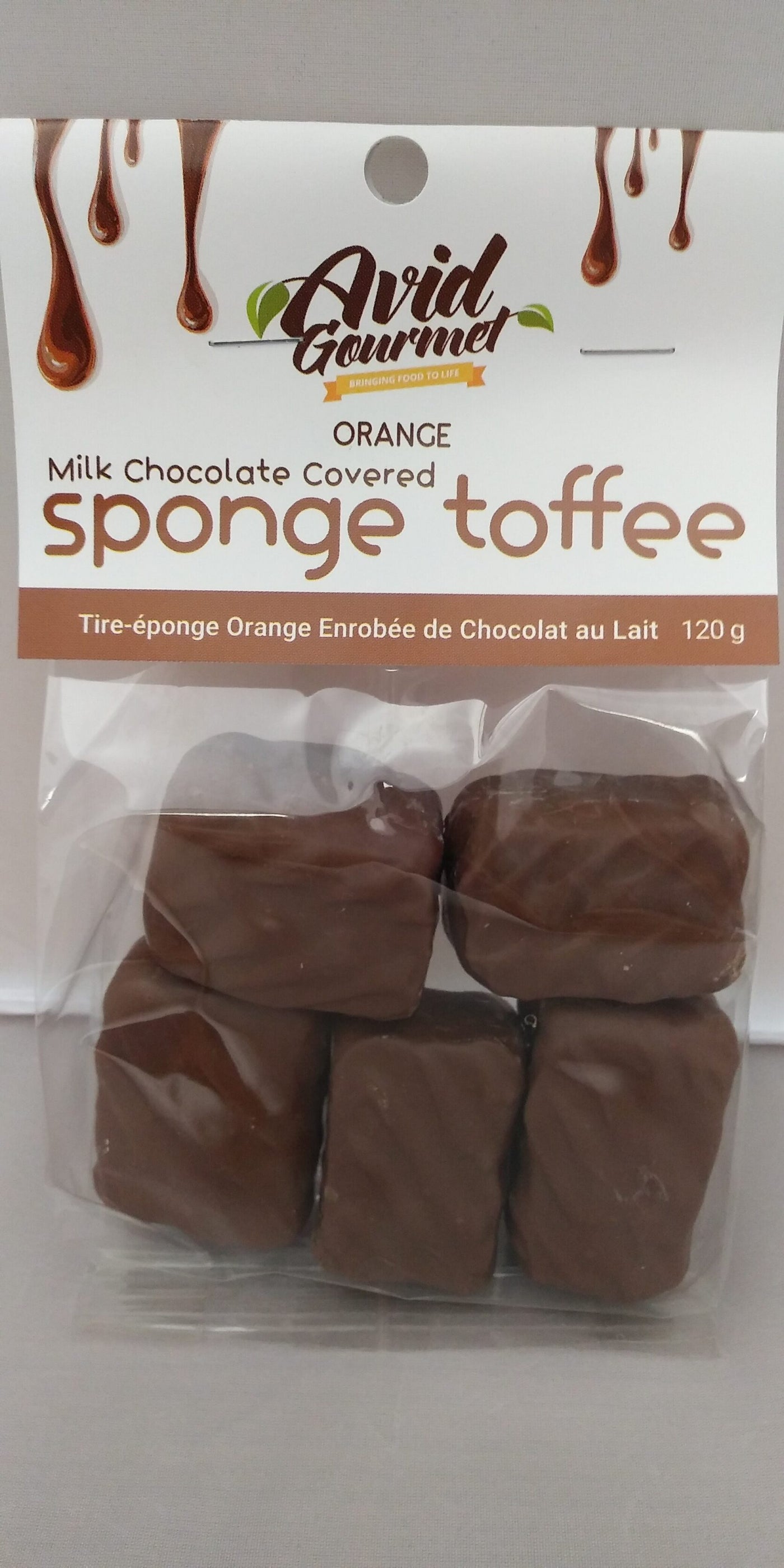Avid Orange Chocolate Sponge Toffee 10/120g