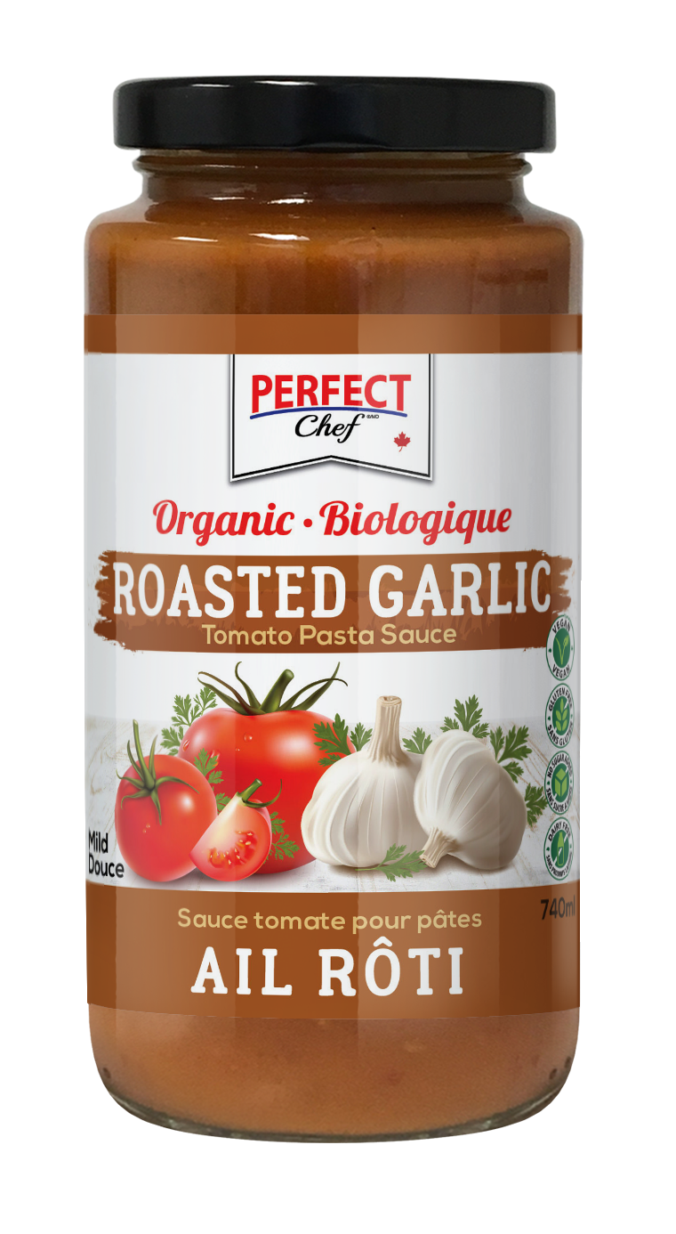 Perfect Chef Organic Pasta Sauce Roasted Garlic 6/740ml