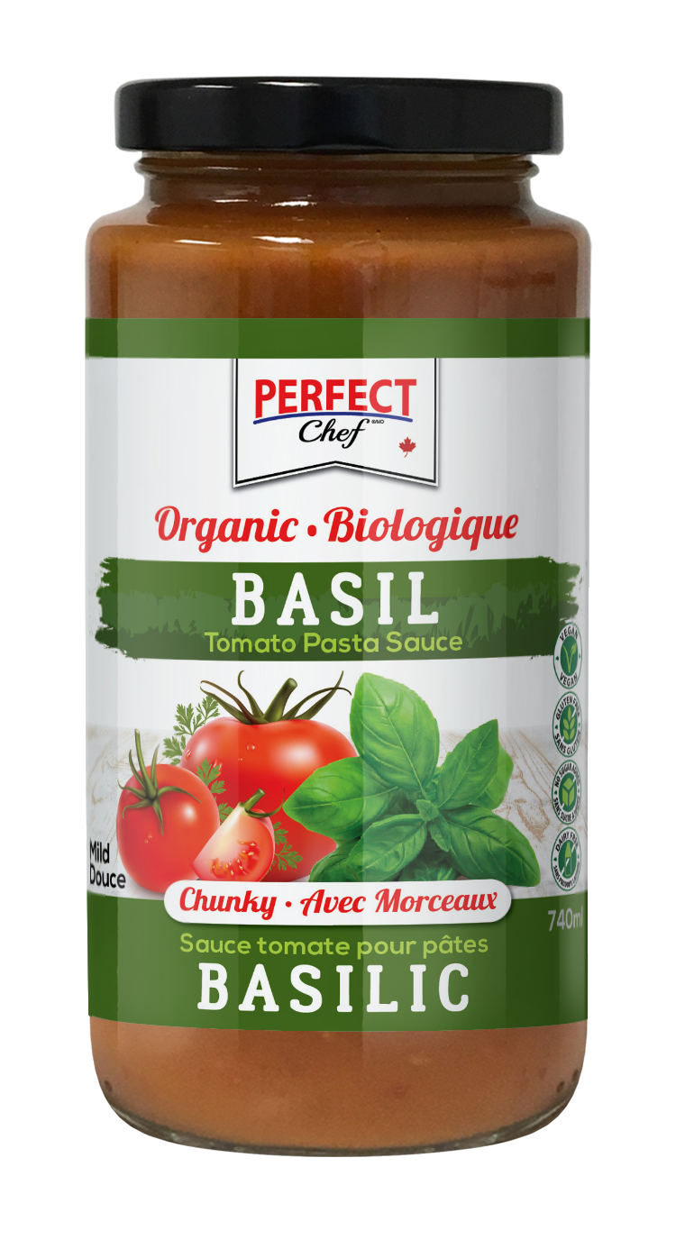 Perfect Chef Organic Pasta Sauce Basil 6/740ml