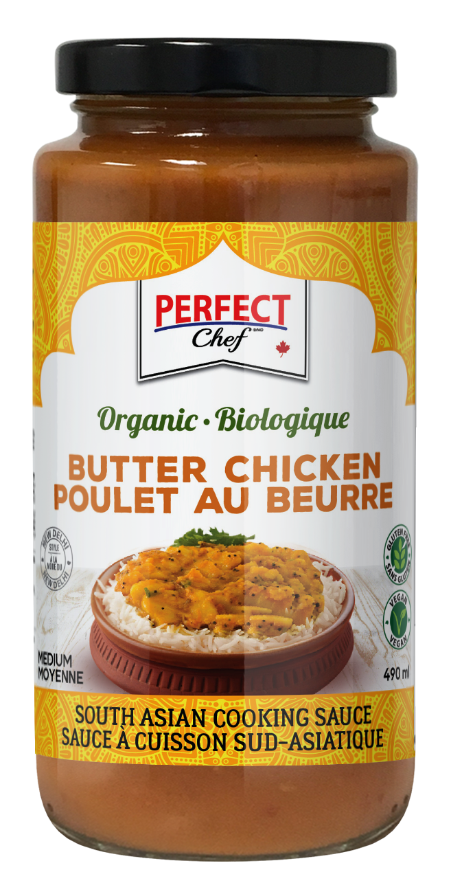 Perfect Chef Organic Butter Chicken Cooking Sauce 12/490ml