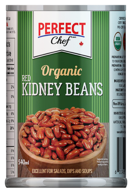 Perfect Chef Organic Kidney Beans 12/540ml