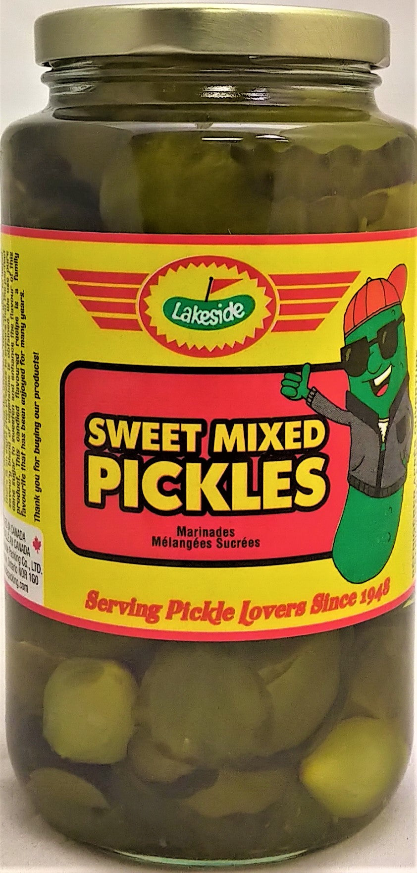 Lakeside Sweet Mixed Pickles 12/750ml