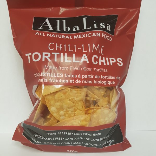 Alba Lisa Chili Lime Tortilla Chips 12/220g