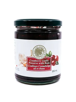 Garlic Box Cranberry Garlic Rum Preserve 12/250 ml