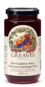 Greaves Cranberry Sauce 12/250ml