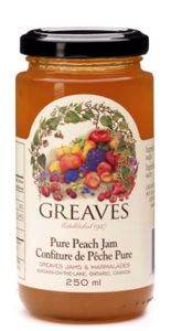 Greaves Peach Jam 12/250ml