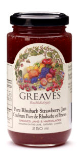 Greaves Rhubarb Strawberry Jam 12/250ml
