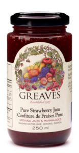 Greaves Strawberry Jam 12/250ml