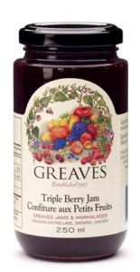 Greaves Tripleberry Jam 12/250ml