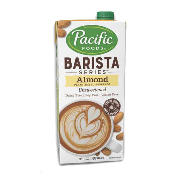 Pacific Barista Organic Unsweetened Almond Milk 12/32 oz