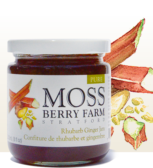 Moss Berry Farm Rubarb Ginger Jam 12/250ml
